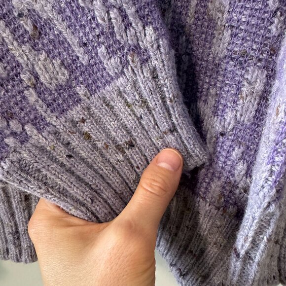 Vintage German-made wool blend grandpa sweater - women's M - Picture 2 of 10